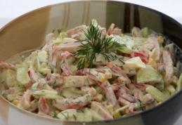 Salată cu șuncă presată