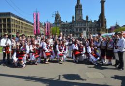 Ziua Europei: România reprezentată cu succes de Ansamblul folcloric „Mugurelul – Mărgineanca” la Glasgow - FOTO