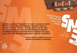 Conferința de lansare a Festivalului Național de Muzică Folk pentru copii și tineri - Seri melancolice eminesciene 2016