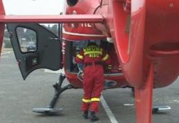 Elicopterul SMURD chemat pentru un tânăr de 28 de ani