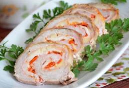 Ruladă din piept de pui