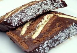 Prăjitură cu biscuiți, fără coacere