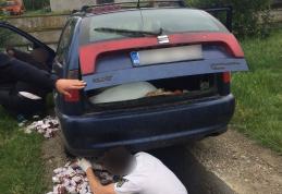 Ţigări de contrabandă de aproximativ 5000 lei depistate în P.T.F. Rădăuţi Prut - FOTO