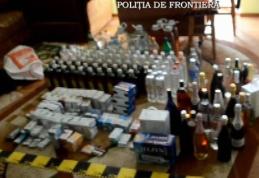 Depozit de bunuri de contrabandă, depistat şi percheziţionat de poliţiştii de frontieră