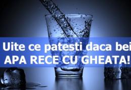 Bei apă cu gheață? Iată ce ți se poate întâmpla!