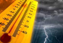 Vremea extremelor! Temperaturi caniculare și ploi torențiale cu grindină!