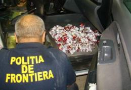 Audi A4 pierdut pentru ţigări de contrabandă - FOTO