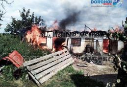 Incendiu uriaș la Suharău! Flăcările au mistuit 30 de tone de furaje și două clădiri - FOTO