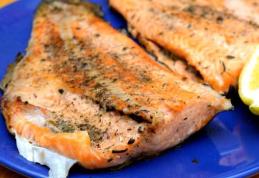 Păstrăv somonat la grătar