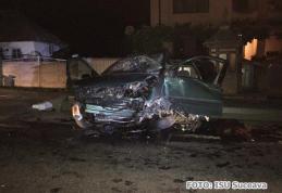 Patru victime după ce un autoturism s-a izbit de un cap de pod. Pasagerii veneau acasă din Germania - FOTO