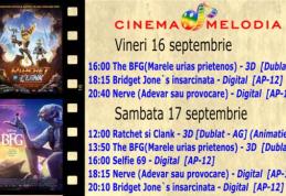 Vezi ce filme vor rula la Cinema „MELODIA” Dorohoi, în săptămâna 16 – 22 septembrie 2016 – FOTO