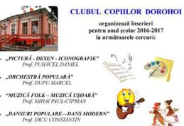 „Ziua Porților Deschise” la Clubul Copiilor Dorohoi. Vezi detalii!