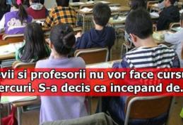 Zi liberă! Elevii şi profesorii nu vor face cursuri miercuri