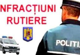 Infracţiuni la regimul rutier, constatate flagrant de către poliţişti pe raza județului Botoșani