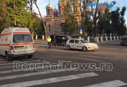 Accident! Femeie lovită pe trecerea de pietoni pe strada A.I. Cuza din Dorohoi - FOTO