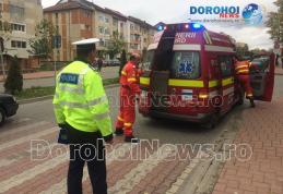 Accident pe Bulevardul Victoriei din Dorohoi! Femeie lovită pe trecerea de pietoni - FOTO