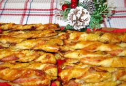 Baghetă cu legume și salam