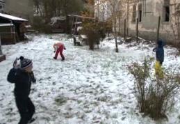 Iarnă în toată regula pe Valea Prahovei, la început de noiembrie - VIDEO