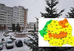 Cod Portocaliu de ninsori însemnate cantitativ și local viscolite în județul Botoșani. Prudență, dragi şoferi!