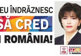 Doina Federovici: „PSD va pune în aplicare eliminarea celor 102 taxe, dacă românii ne acordă încrederea lor.”