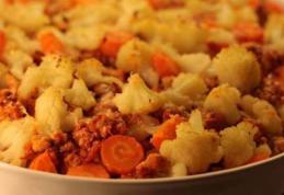 Conopidă cu mușchi de porc la cuptor