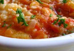 Pilaf cu roşii şi dovlecei – rețetă de post