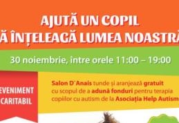 Eveniment caritabil la Shopping City Suceava – „Ajută un copil să înţeleagă lumea noastră”!