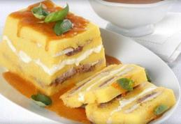 Mămăligă cu „tochitură” de legume