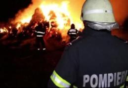 Incendiu la un depozit de cereale. Aproape 1.000 de kilograme de semințe de floarea soarelui,  s-au facut scrum!
