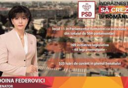Doina Federovici:„Prioritatea PSD pentru Botoșani este finalizarea modernizării infrastructurii rutiere începută în guvernarea lui Victor Ponta”