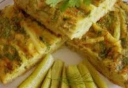 Budincă de fasole verde