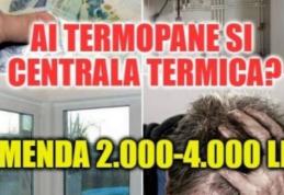 Ai termopane și centrală termică? Uite ce trebuie să faci, ca să nu îţi iei amendă de 2000-4000 de lei
