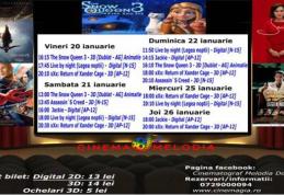 Vezi ce filme vor rula la Cinema „MELODIA” Dorohoi, în săptămâna 20– 26 ianuarie - FOTO