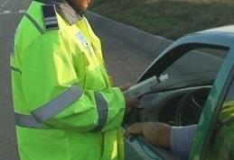 Infracţiuni flagrante la regimul circulaţiei pe drumurile publice, constatate de poliţişti