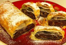 Plăcintă foietaj cu nucă