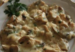 Pește cu smântână la cuptor