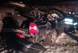 Accident grav pe drumul Botoşani-Iaşi. Un tânăr de 25 de ani a murit după ce a zburat cu maşina de pe un pod - FOTO