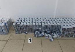Peste 800 de pachete de țigări confiscate de jandarmi după un control de rutină