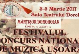 Festivalul Național „Mărțișor Dorohoian” ediţia a XXXIV-a, în week-end la Dorohoi
