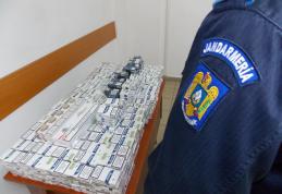 Autoturism burdușit cu țigări, depistat de jandarmi