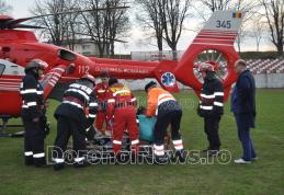Misiune contracronometru a elicopterului SMURD pentru un bărbat din Dorohoi care riscă să își piardă un picior – FOTO