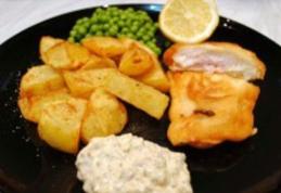 Cod pane cu sos tartar