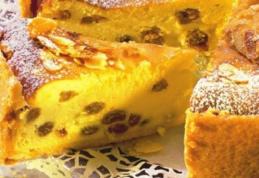 Pască tradiţională de Paşte cu brânză dulce de vacă şi stafide