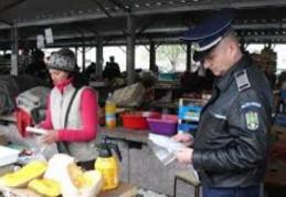 Razie a Poliţiei în Piaţa Centrală Dorohoi. Vezi ce au descoperit oamenii legii!
