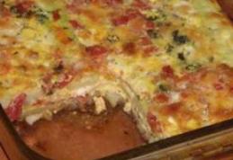 Sufleu de dovlecei cu roșii