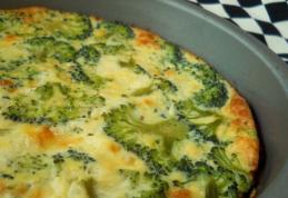 Omletă cu broccoli la cuptor