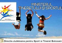 Finanțări nerambursabile puse la dispoziția Organizațiilor neguvernamentale de Direcția Județeană de Tineret și Sport!