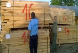 Cherestea fără documente legale, confiscată de poliţiştii botoșăneni