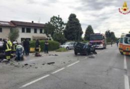 Accident grav în Italia: patru români au fost răniți! Unul dintre autovehicule a luat foc