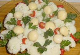 Salata de conopida cu ciuperci   